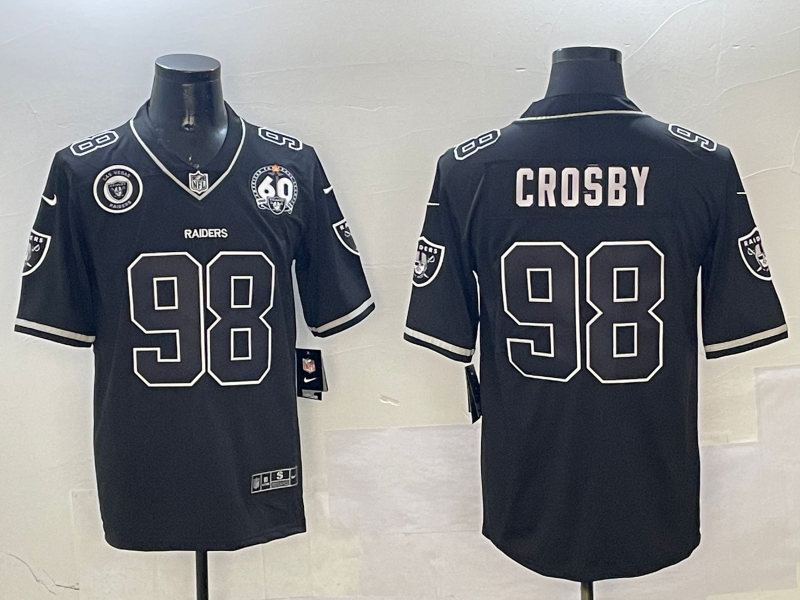 Men 2025 Oakland Raiders #98 Crosby Black Nike Limited NFL Jersey style 002->buffalo bills->NFL Jersey